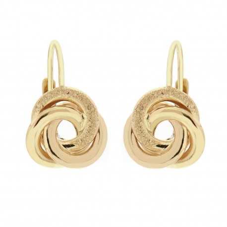 Vortice-Ohrringe für Damen aus 18 Karat Gelbgold