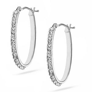 Damskie owalne kolczyki z...