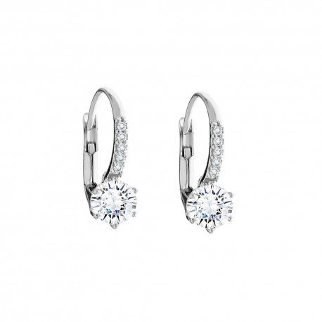 White gold 18 K 750/1000 with cubic zirconia earrings