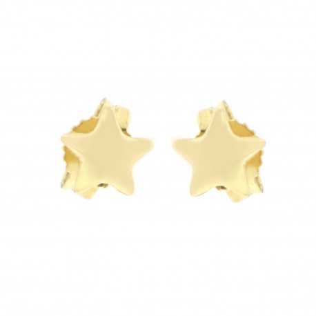 Boucles d'oreilles étoiles en or jaune 18 carats