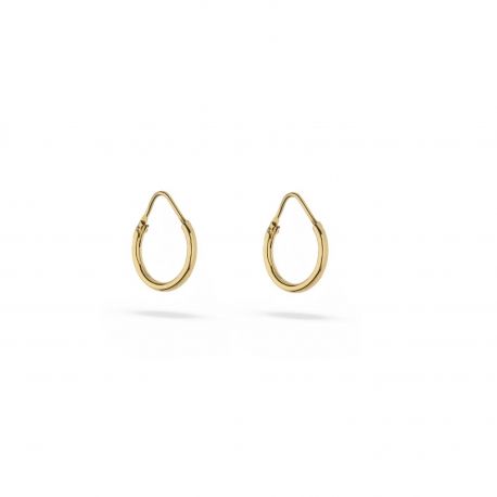 18 K keltainen kultainen vanne korvakorusta