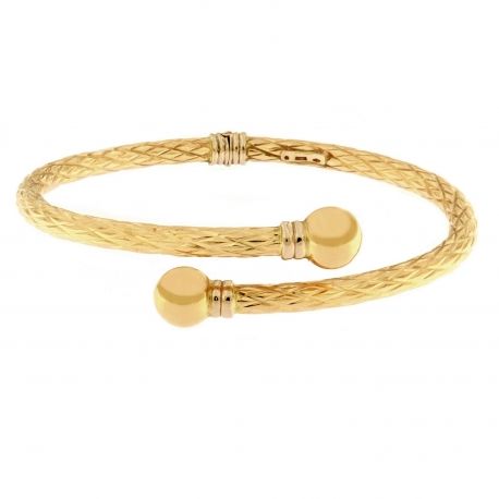 Bracciale Contrariè Rigido in Oro Giallo 18 Carati