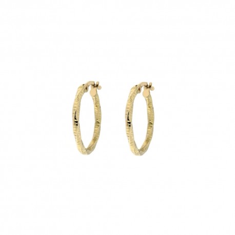 Women Yellow Gold 18k Hoop Earrings
