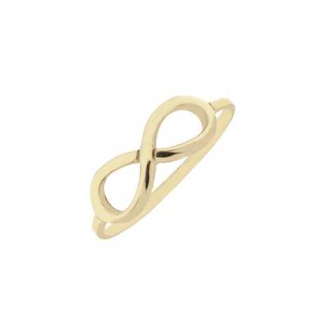 Women Yellow Gold 18k Infinity Ring