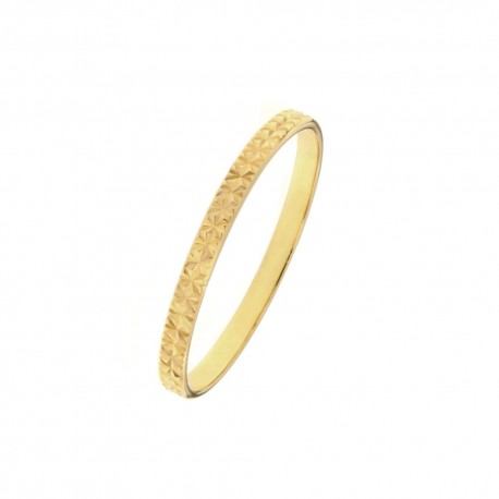 Trakasti prsten od 18K žutog zlata