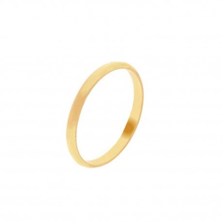 Prsten s uskom trakom od 18K žutog zlata