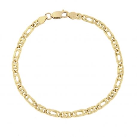 18K gult guld armband för män