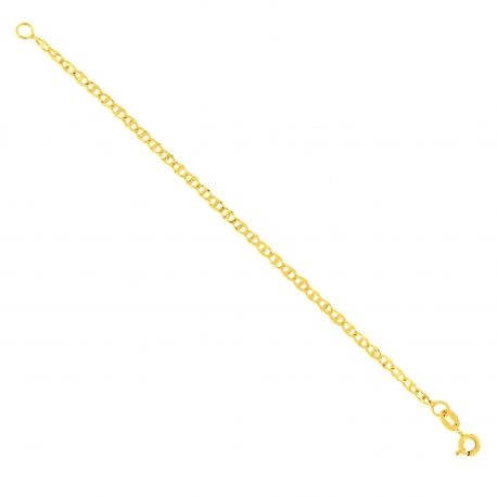 Pulseira infantil em ouro amarelo 18K