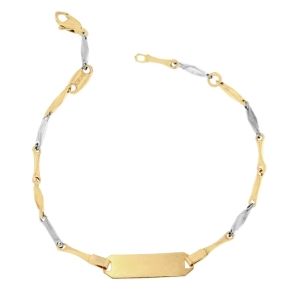 18K geel- en witgouden armband