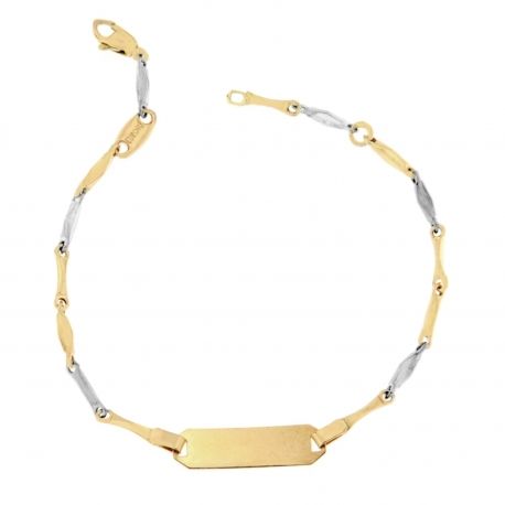 18K Yellow and White Gold Bracelet