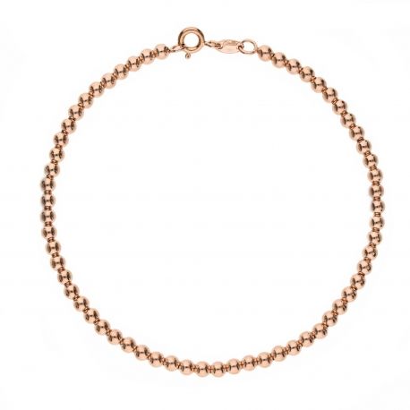 Kuleblåst armbånd i 18K rosegull