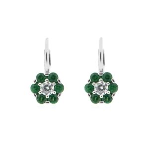 Boucles d'oreilles fleur en...