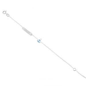 Pulseira em ouro branco 18K...