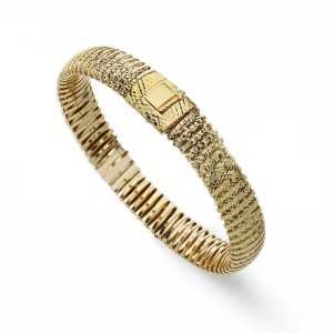 Bracelet semi-rigide en or...
