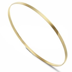 Bracelet rigide lisse en or...