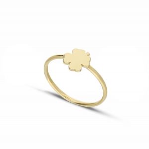18K Yellow Gold Ring with...