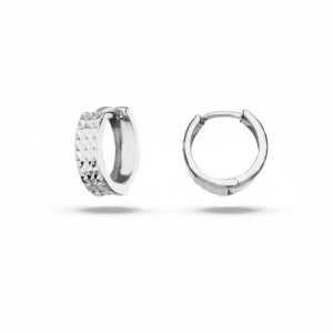Double Face 18K White Gold...