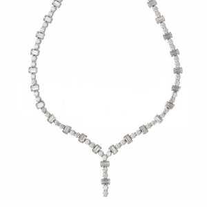 Necklace in 18K White and...