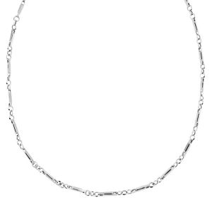 Collana in Oro Bianco 18k...