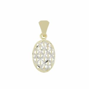 Pendentif en or blanc et...