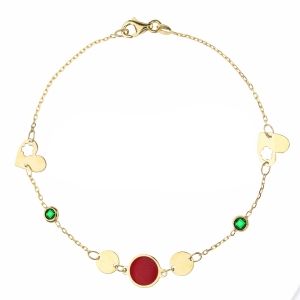 18k Amarelo Ouro Rabat...