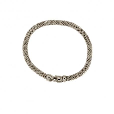 Pulseira em ouro 18 Kt 750/1000, modelo pipoca, acabamento brilhante para mulher