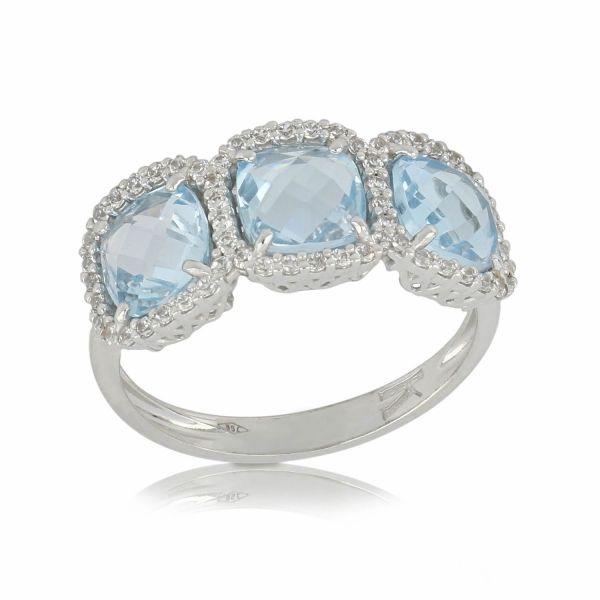 Anelli con pietre azzurre deals