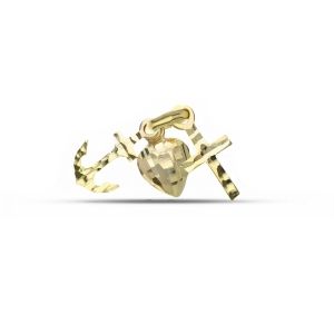 黄金18克拉中的Pendant信仰、希望和慈善