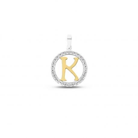 K" burts ar 18 karātu zeltu