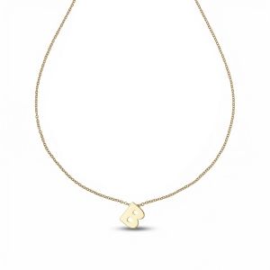 Letter B-ketting in 18k...