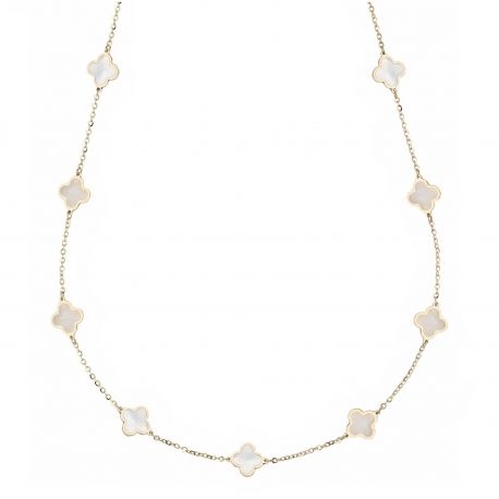Collier Quadrifogli avec mère de perle en or jaune 18 Carats