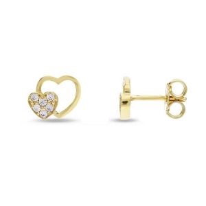 18k Gelb Gold Bambin Herz...