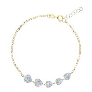 红心与Resin和白齐尔科尼亚在18k黄金