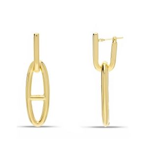 Boucles d'oreilles jaune or...