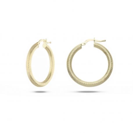 Boucles d'oreilles jaune 18k