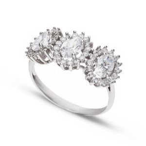 Anello Trilogy con Zirconi...
