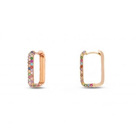Orecchini Arcobaleno in Oro Rosa 18 Carati
