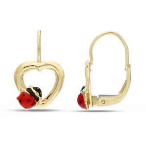 Ladybug and Heart øredobber...