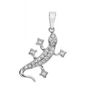 Pingente Gecko em Ouro...