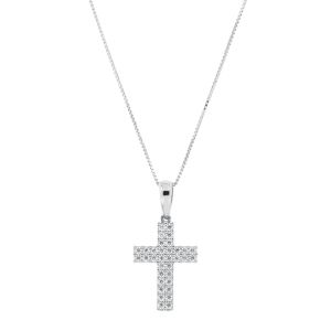 Collana in Oro Bianco 18k...