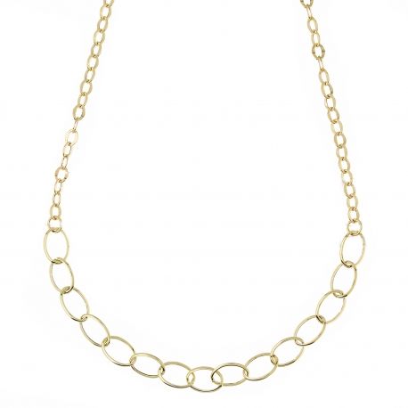Collier de chaîne en or jaune 18k