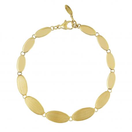 Bracciale Ovale in Oro Giallo 18 Carati
