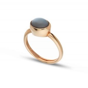 Solitärring in 18k Rose...