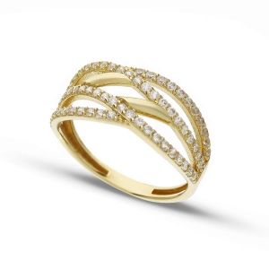 Pavé-Bandring aus 18 Karat...