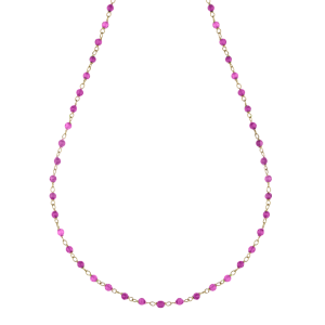 18 Karat Gelbgold Fuchsia...