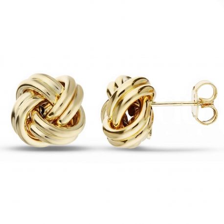 Orecchini Nodo in Oro Giallo 18k
