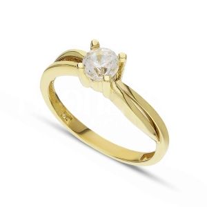 Solitaarsusring 18k kollase...