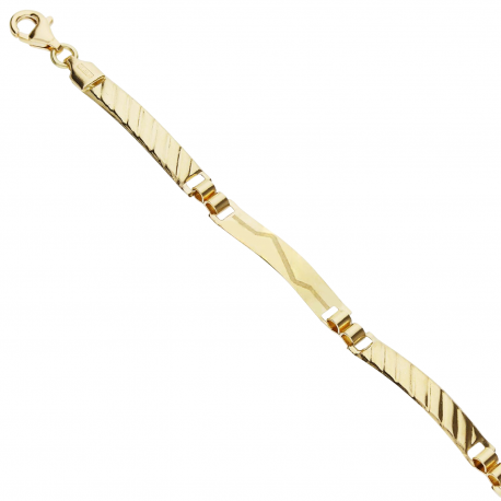 Pulsera de Plata de Oro Amarillo 18k