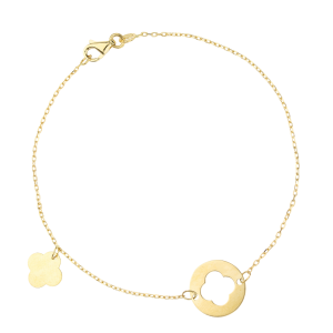 Gelbgold Quadrat Armband 18k