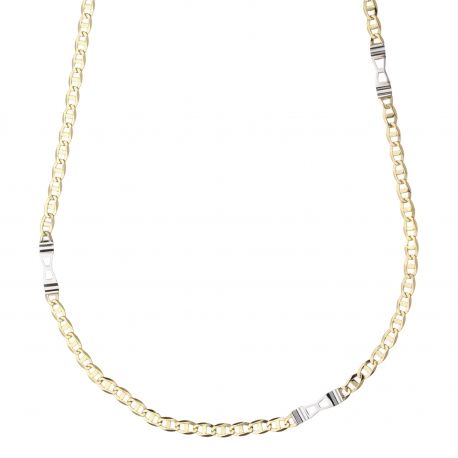 Marzi 18k gouden platte ketting